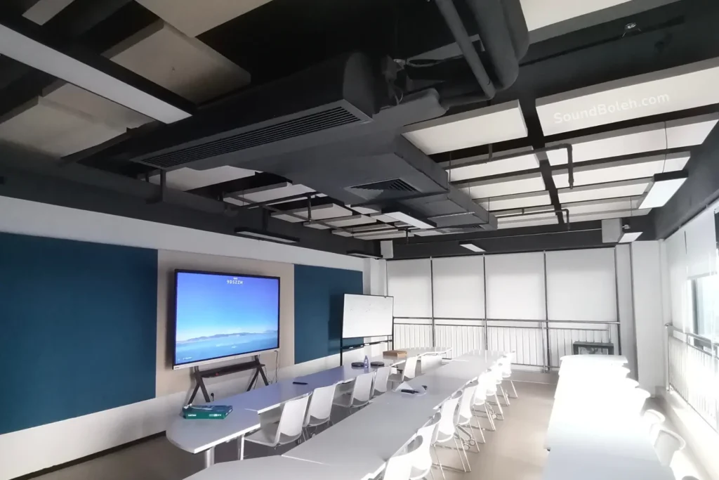 classroom acoustic solution setup
