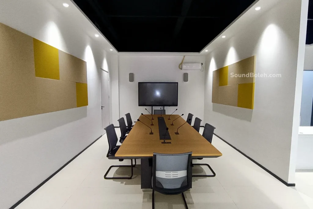 meeting room acoustic solution setup