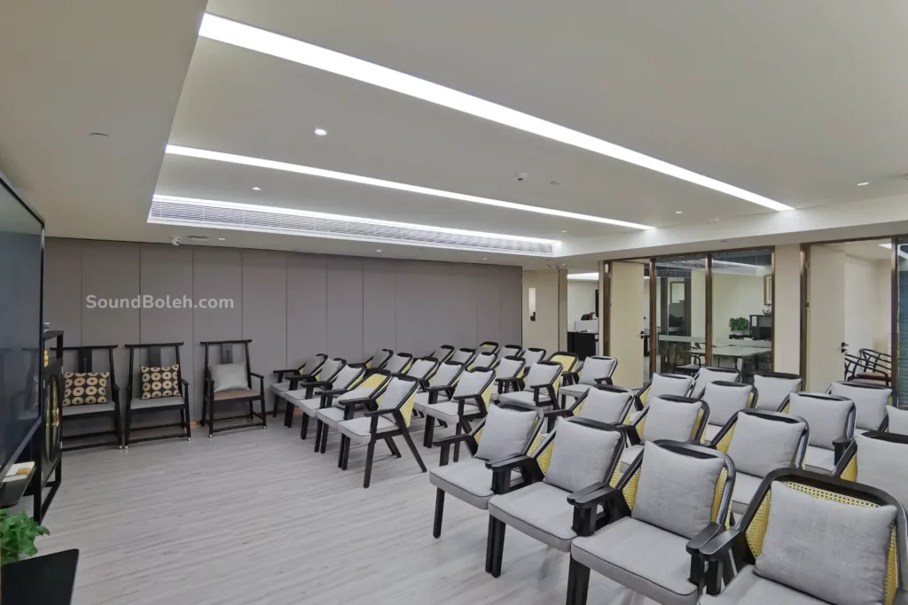 seminar room acoustic solution setup