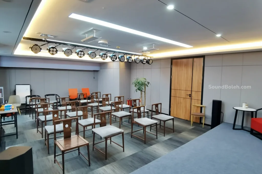 seminar room acoustic solution setup