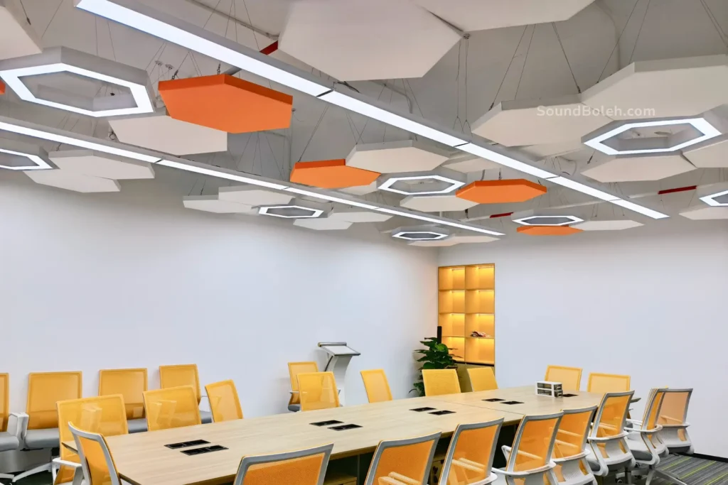 meeting room acoustic solution setup