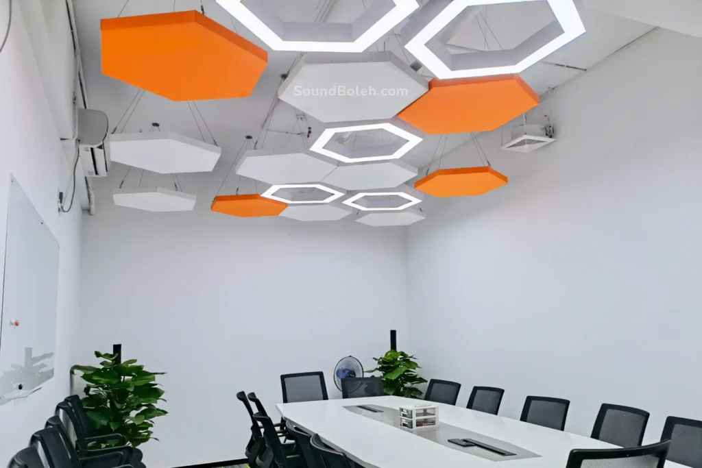 meeting room acoustic solution setup